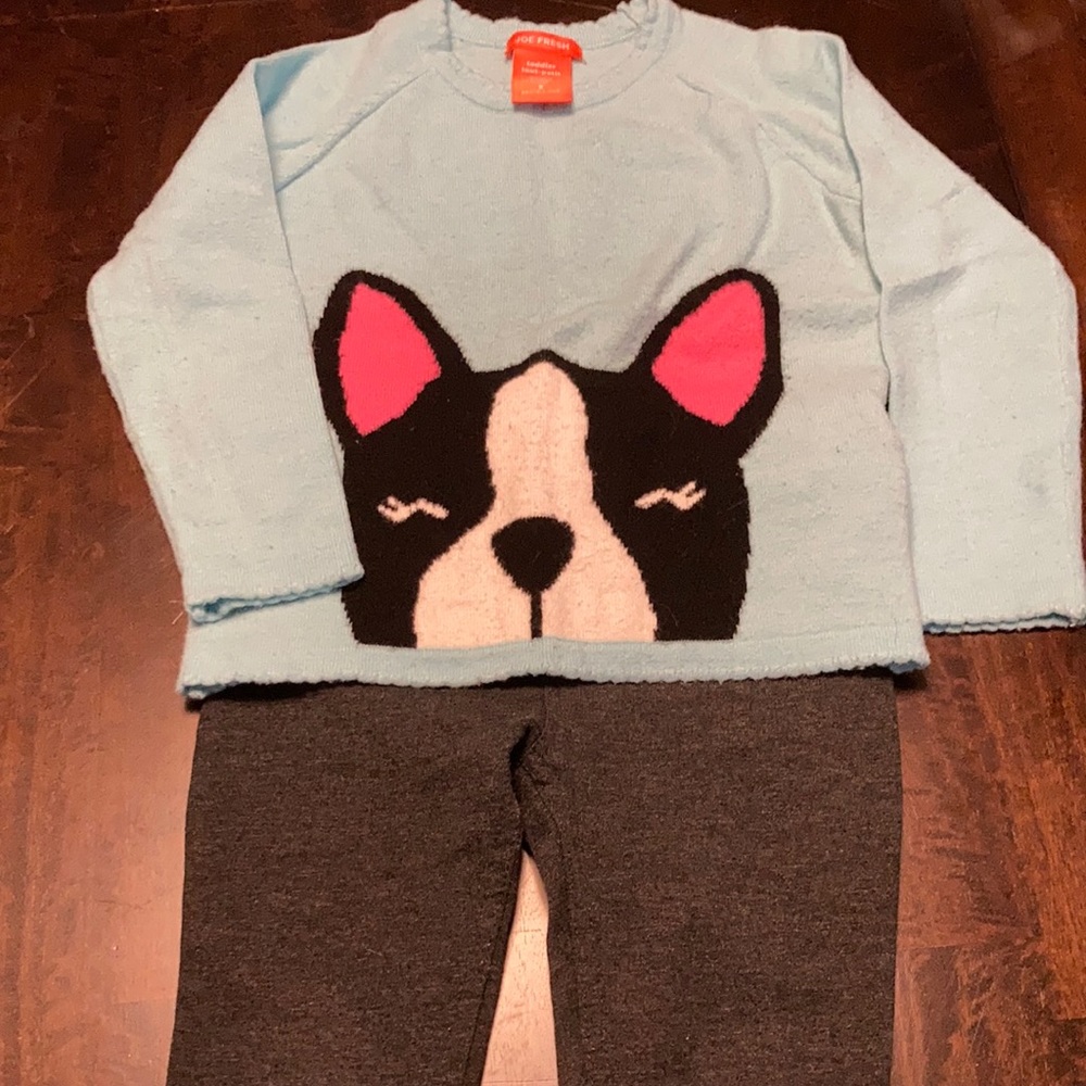 Joe Fresh sweater and pants outfit